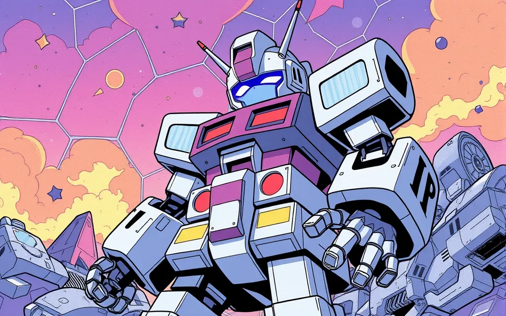 Robot dessin animé année 80