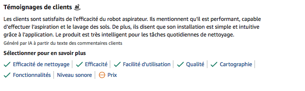 avis client comparatif robot