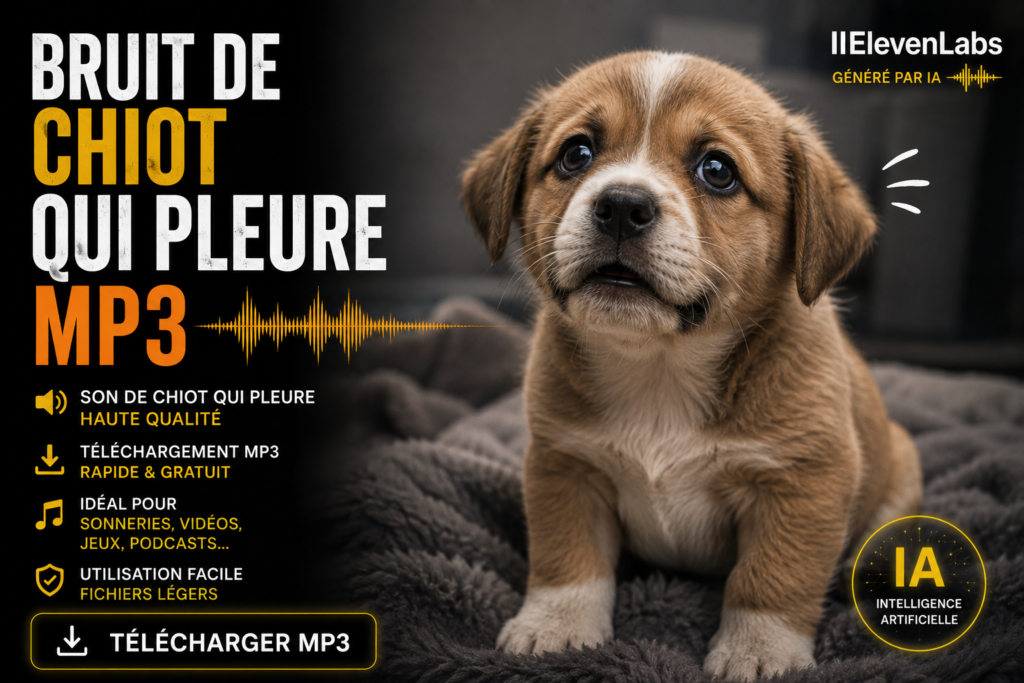 bruit de chiot qui pleure